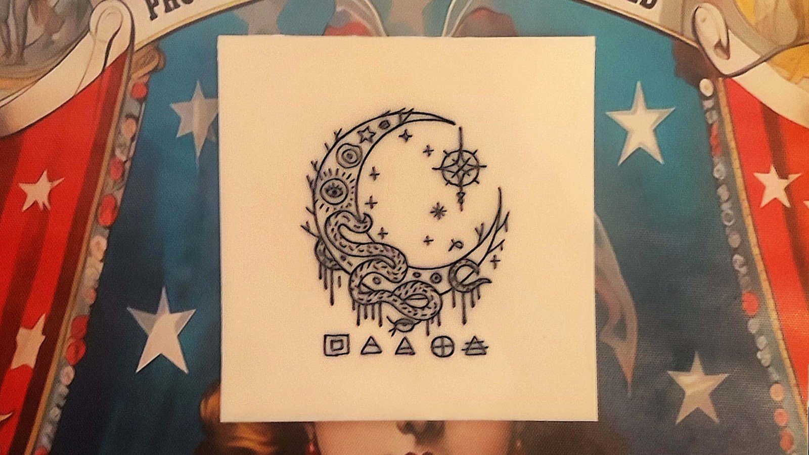 Black Moon Lilith Meaning illustrated through an original tattoo design by the author
