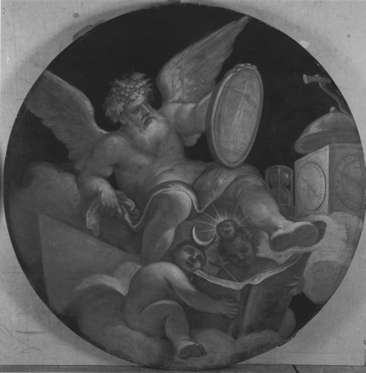 Saturn depicted by Francesco Rosa representing discipline, structure, and time in astrology