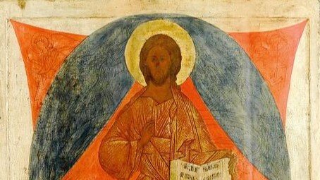 Christ Pantocrator icon illustrating the psychological and theological themes of religious shame