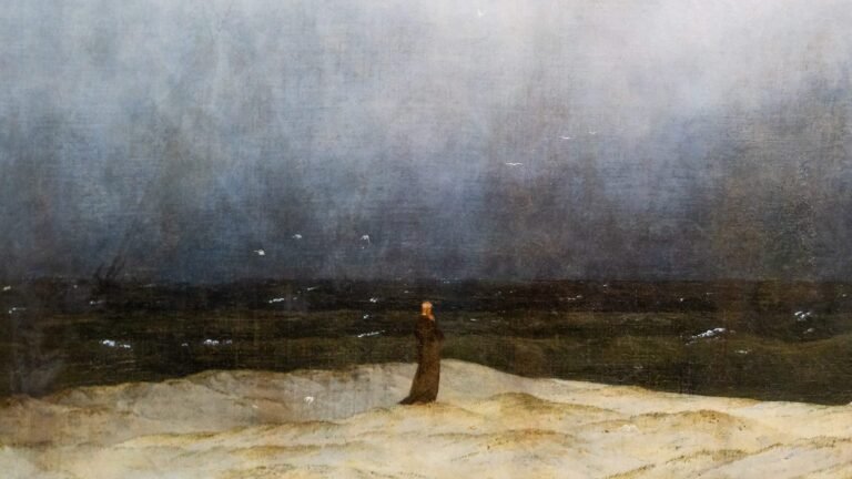 The Monk by the Sea by Caspar David Friedrich, illustrating solitude and contemplation