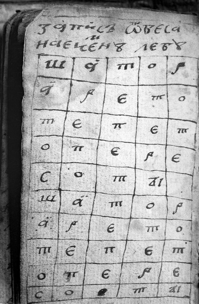 Medieval astrological manuscript with symbolic figures and diagrams